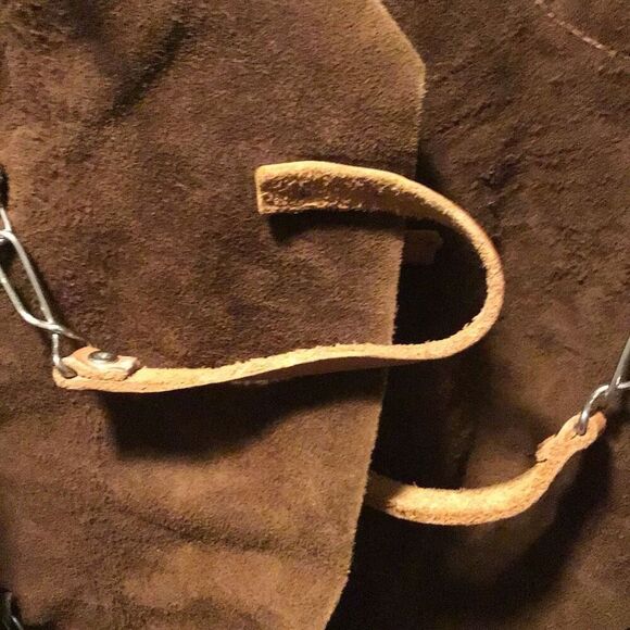 Vintage, authentic rawhide, leather child size chaps from 22 inches to 32 inch w - Picture 7 of 8